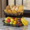 Fruit Basket Bowl Kitchen Countertop Storage Stand Holder